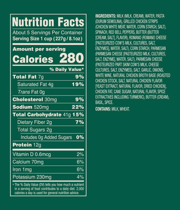 CREAMY CHICKEN FLORENTINE Michael Angelo's